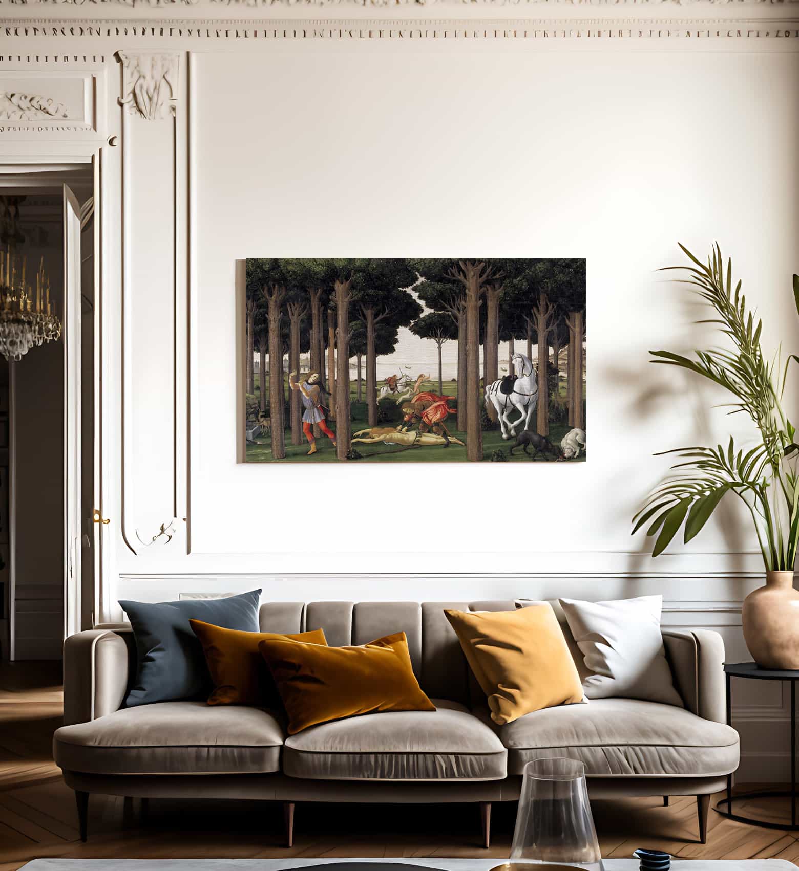 The Story Of Nastagio Degli Onesti Ii 1483 By Sandro Botticelli - Image 3