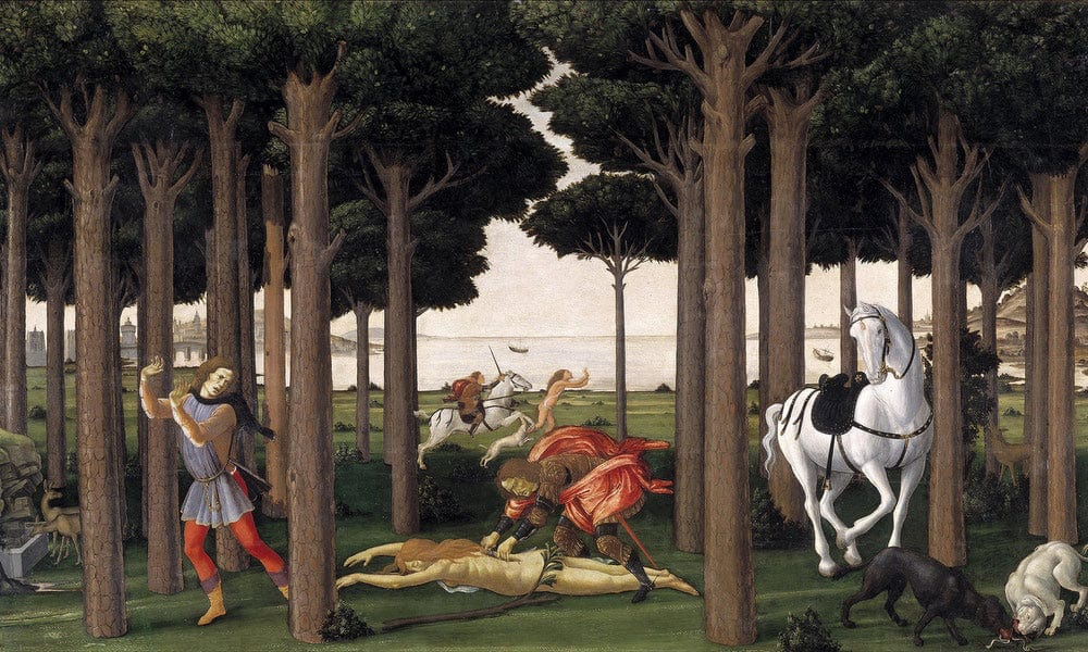 The Story Of Nastagio Degli Onesti Ii 1483 By Sandro Botticelli - Image 7