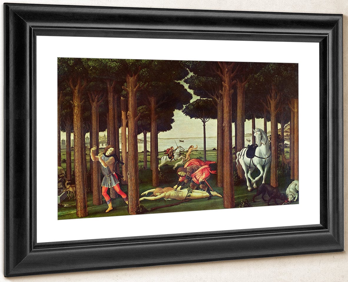 The Story Of Nastagio Degli Onesti The Disembowelment Of The Woman Pursued By Sandro Botticelli - Image 4