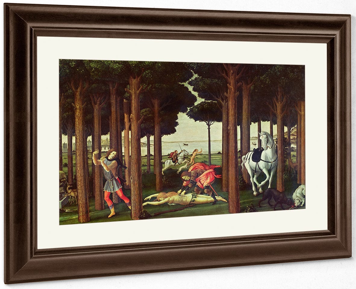 The Story Of Nastagio Degli Onesti The Disembowelment Of The Woman Pursued By Sandro Botticelli - Image 5