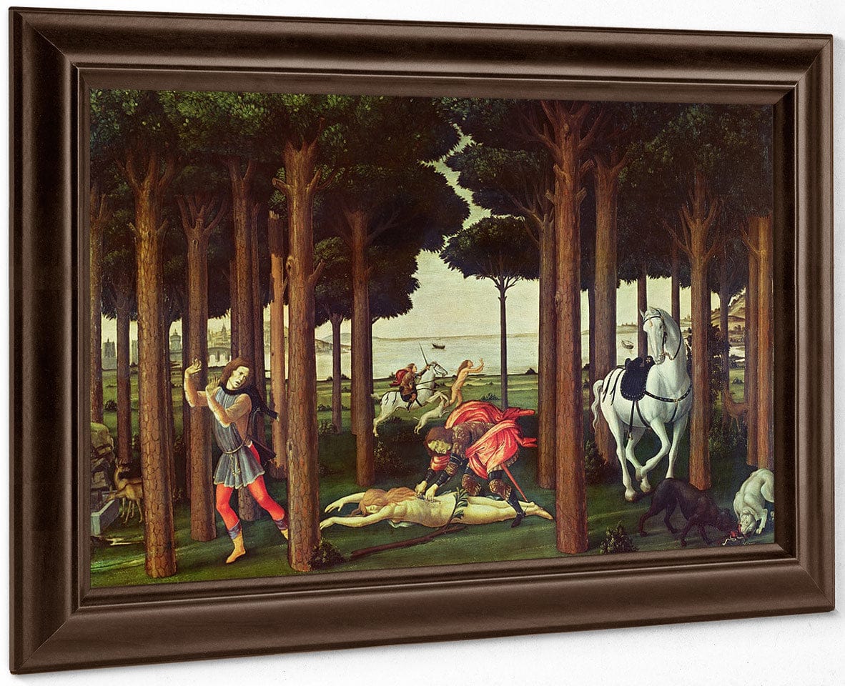The Story Of Nastagio Degli Onesti The Disembowelment Of The Woman Pursued By Sandro Botticelli - Image 6