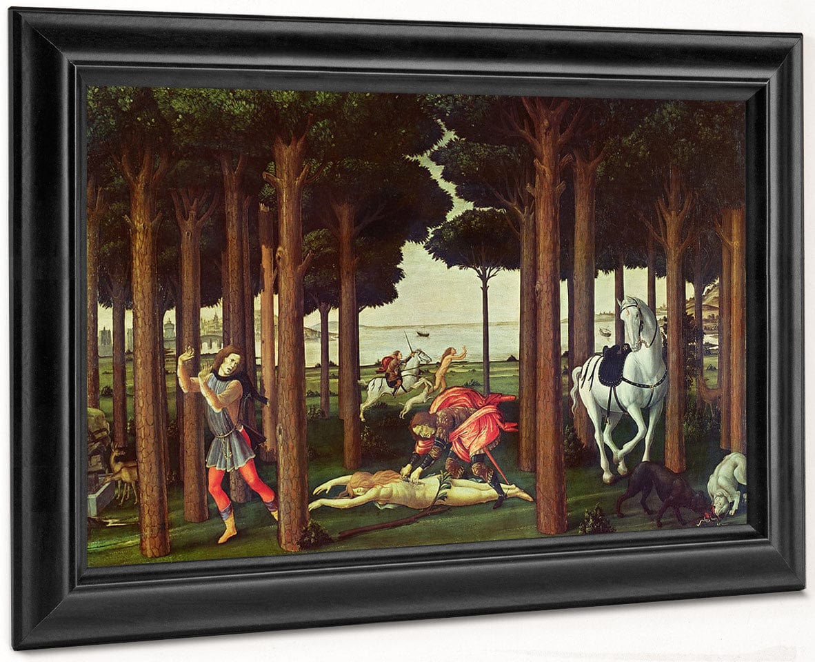 The Story Of Nastagio Degli Onesti The Disembowelment Of The Woman Pursued By Sandro Botticelli - Image 8