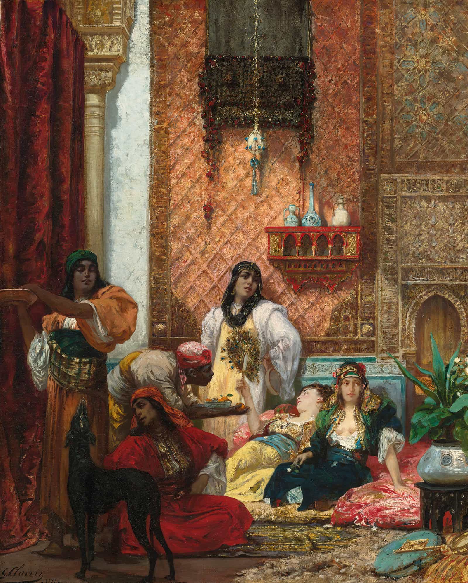 The Sultans Favorites by Georges Jules Victor Clairin