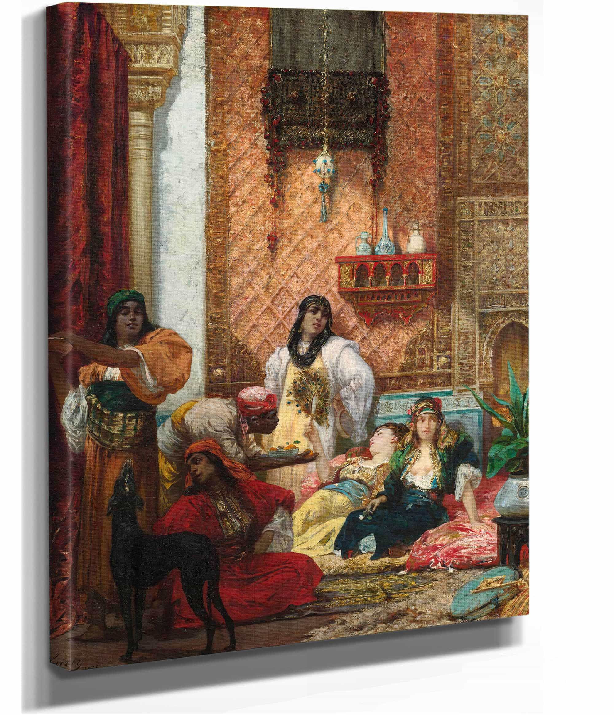 The Sultans Favorites by Georges Jules Victor Clairin - Image 2
