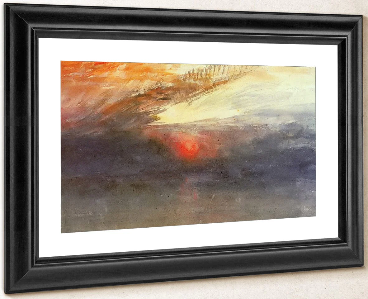 The Sun Setting Among Dark Clouds By Jwm Turner - Image 4