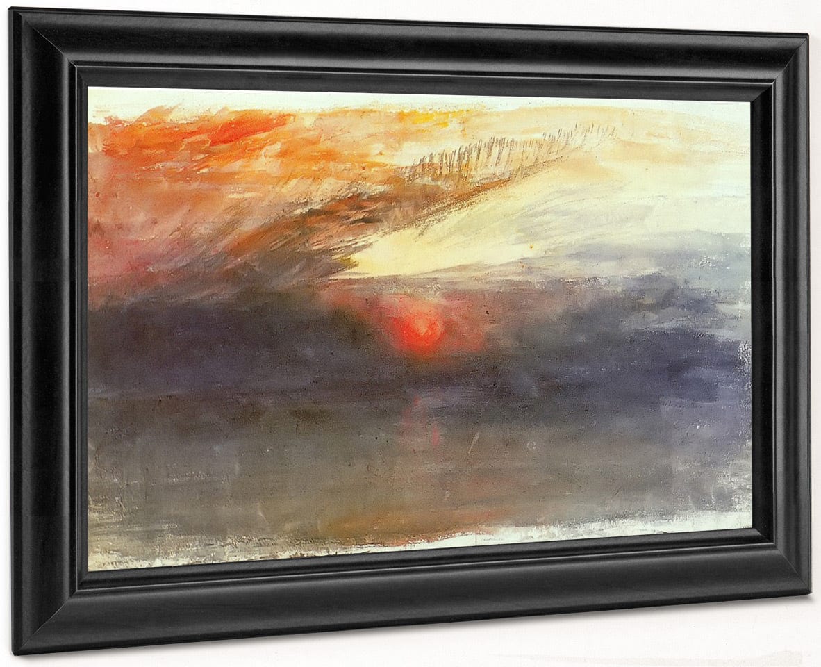 The Sun Setting Among Dark Clouds By Jwm Turner - Image 8