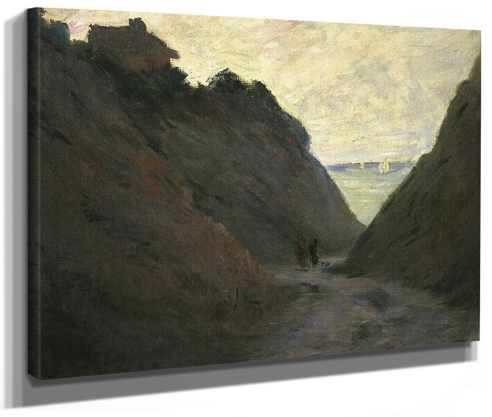The Sunken Road In The Cliff At Varengeville By Claude Monet