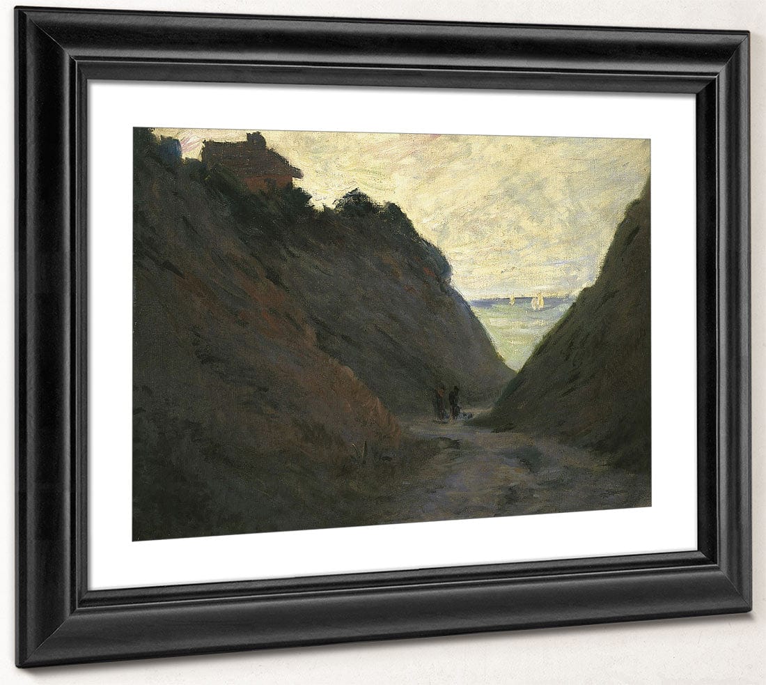 The Sunken Road In The Cliff At Varengeville By Claude Monet - Image 4