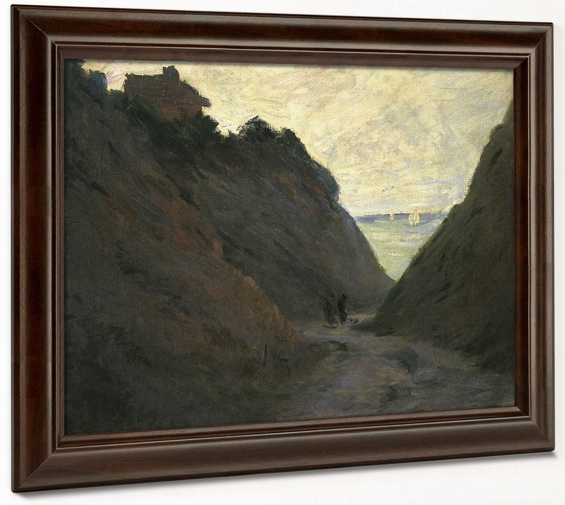 The Sunken Road In The Cliff At Varengeville By Claude Monet - Image 6
