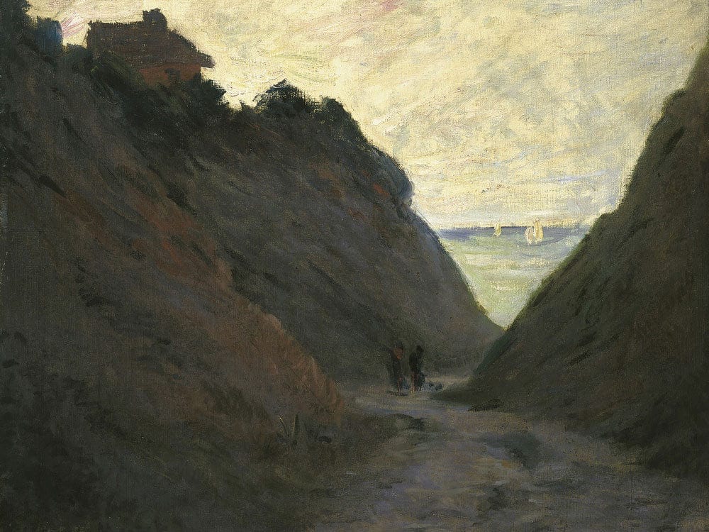 The Sunken Road In The Cliff At Varengeville By Claude Monet - Image 7