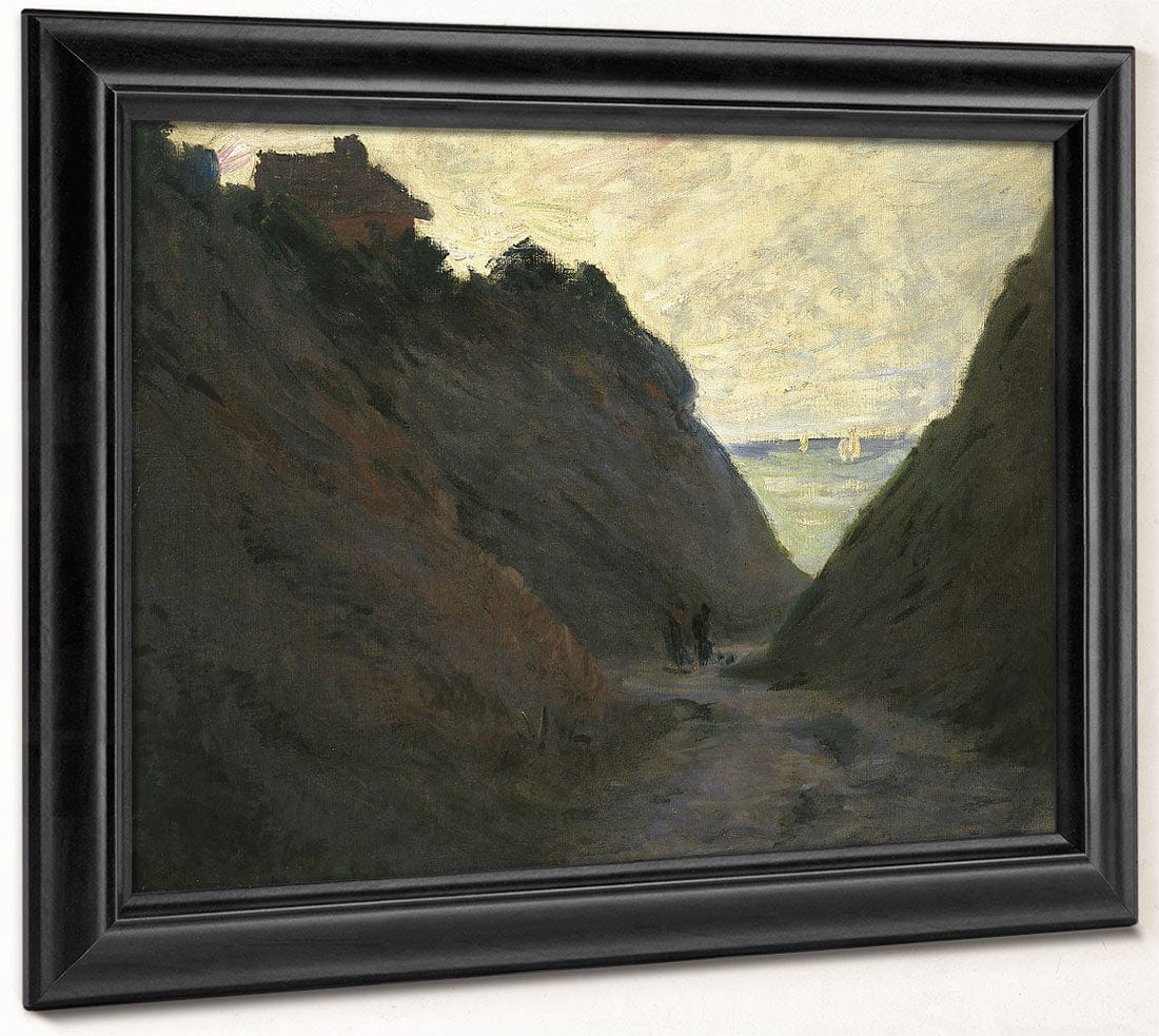 The Sunken Road In The Cliff At Varengeville By Claude Monet - Image 8