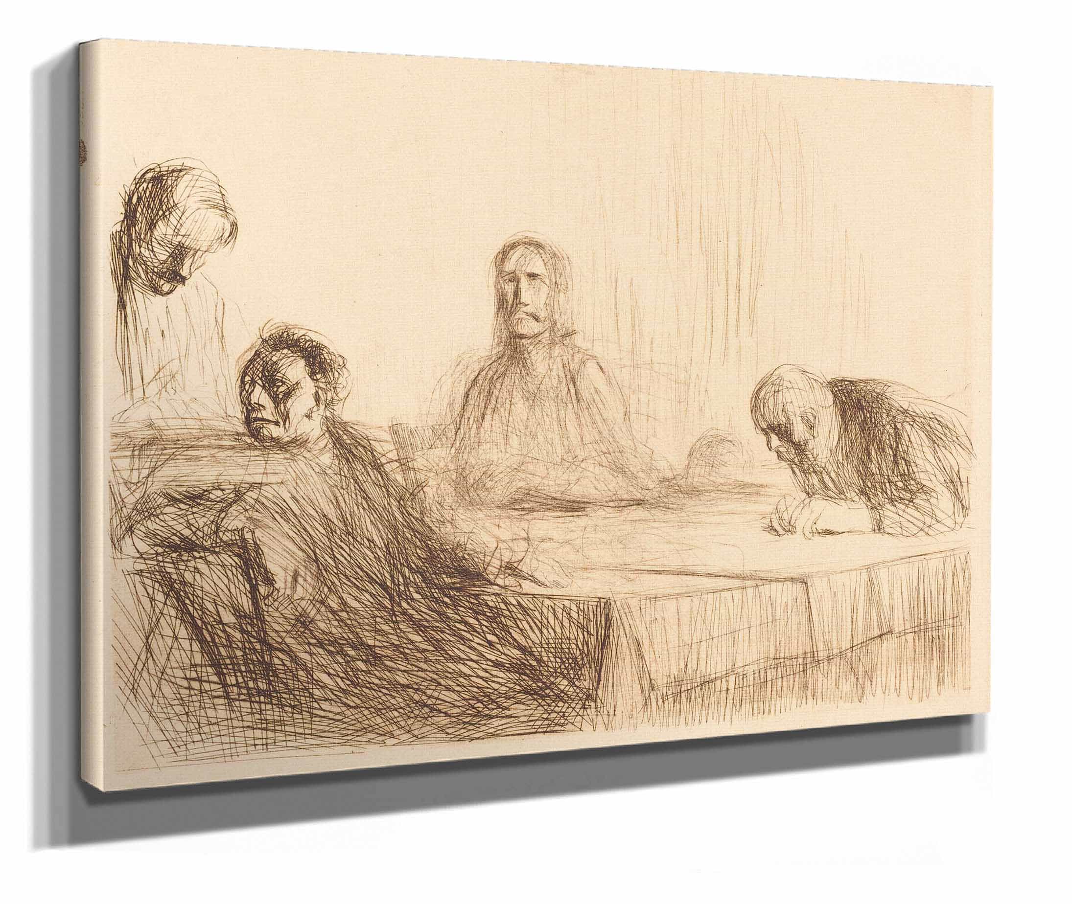 The Supper At Emmaus Second Plate by Jean Louis Forain - Image 2