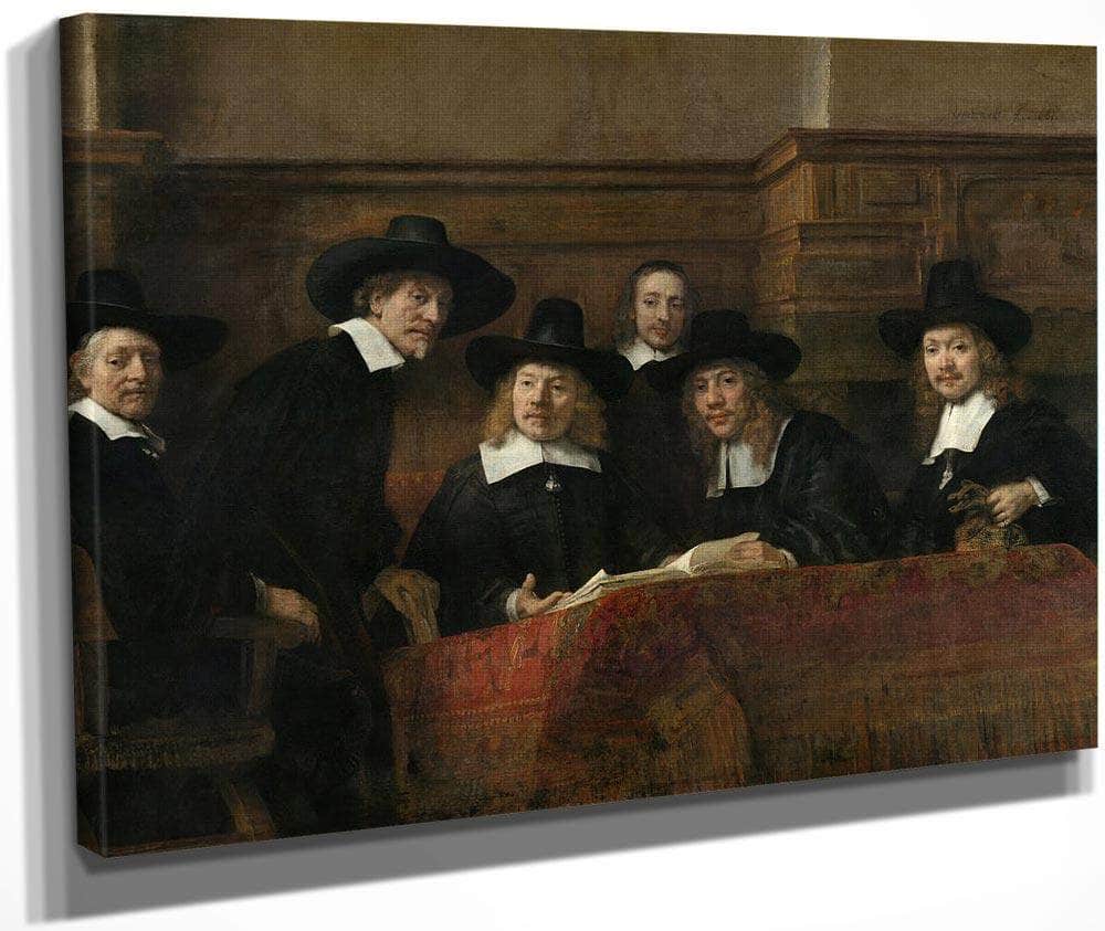 The Syndics The Sampling Officials (Wardens) Of The Amsterdam Drapers By Rembrandt