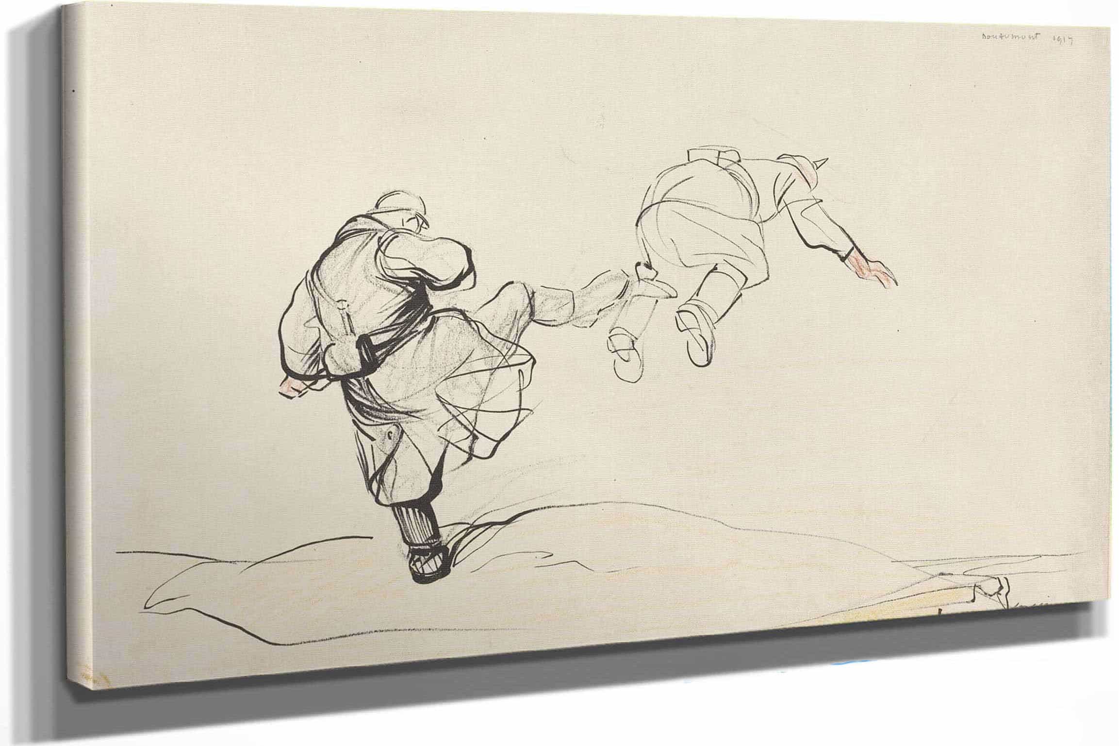 The Taking Of Fort Douaumont Probably by Jean Louis Forain