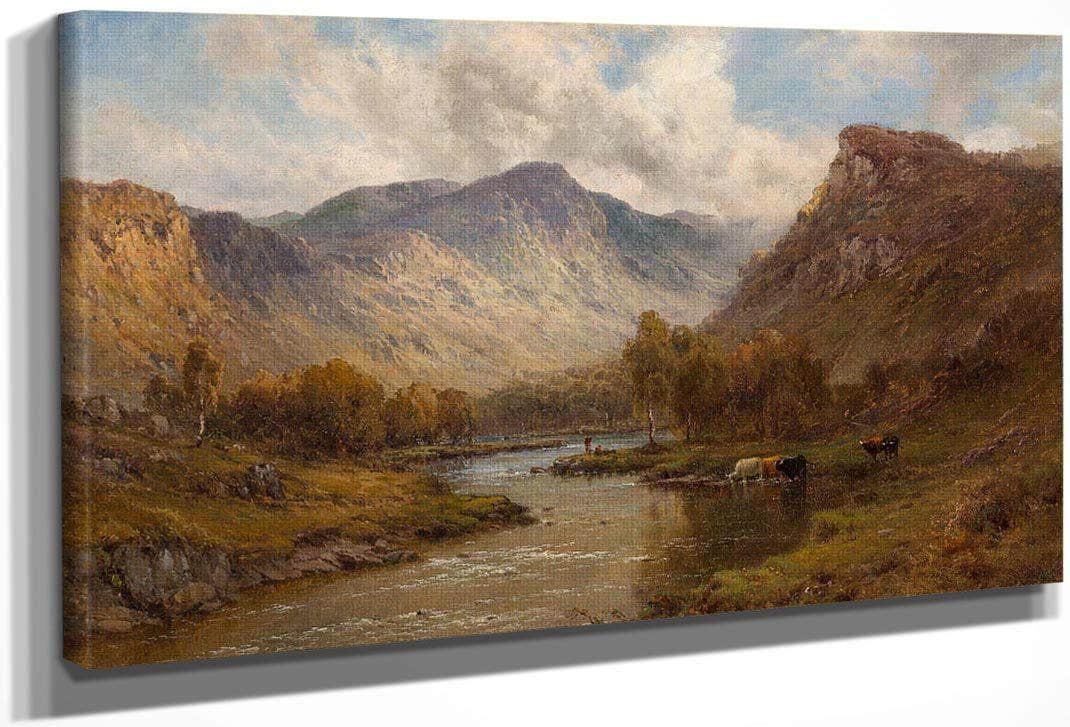 The Tay Near Dunkeld Scotland By Alfred De Breanski