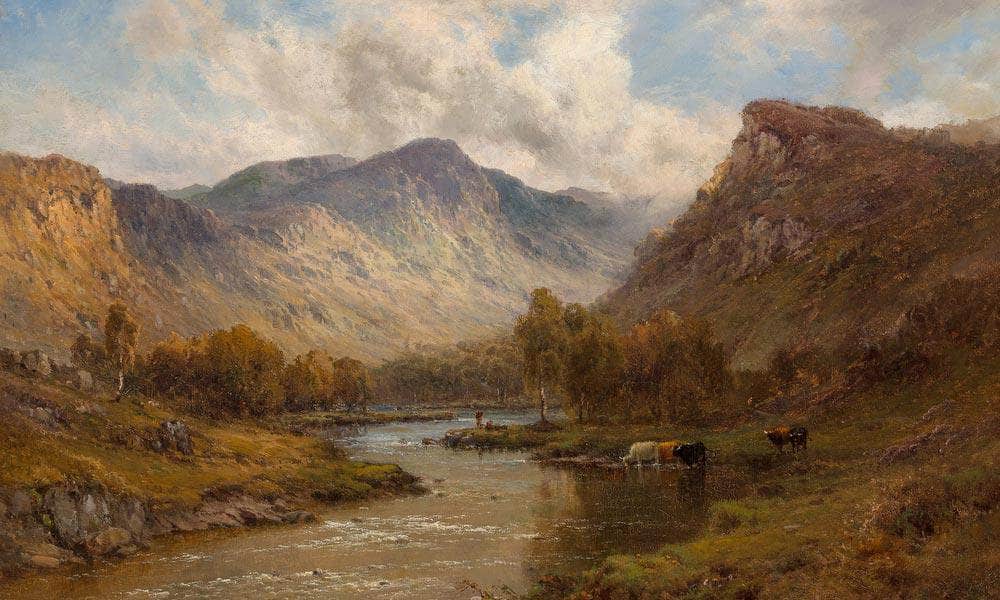 The Tay Near Dunkeld Scotland By Alfred De Breanski - Image 7