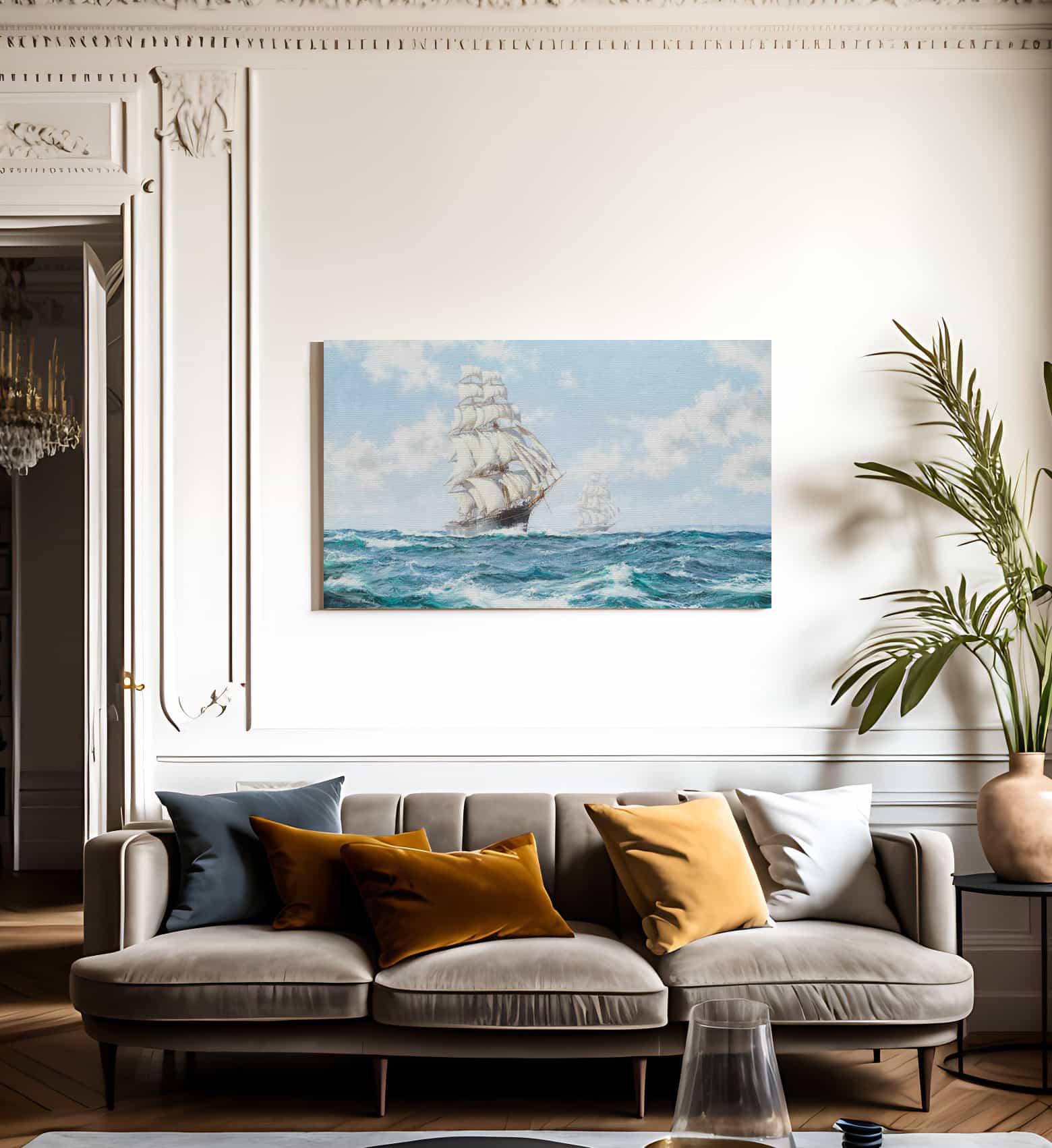 The Tea Clippers The Race Between Taeping And Ariel In 1866 Off Lands End By Lewis A - Image 3