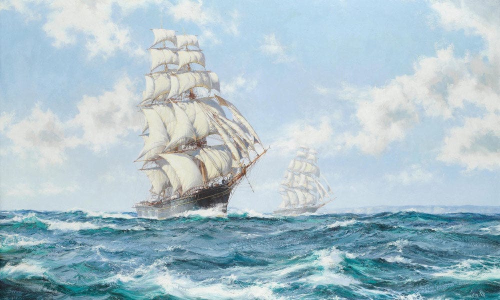 The Tea Clippers The Race Between Taeping And Ariel In 1866 Off Lands End By Lewis A - Image 7