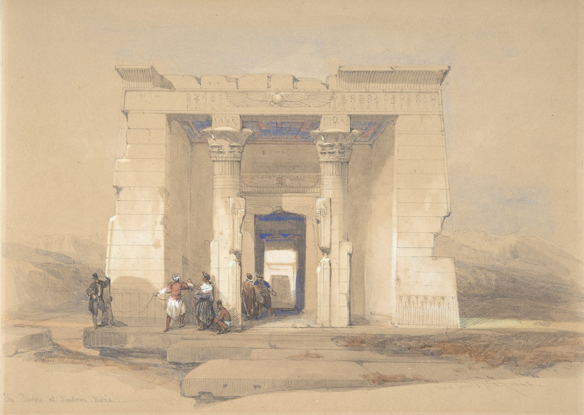 The Temple At Dendur Nubia by David Roberts - Image 2