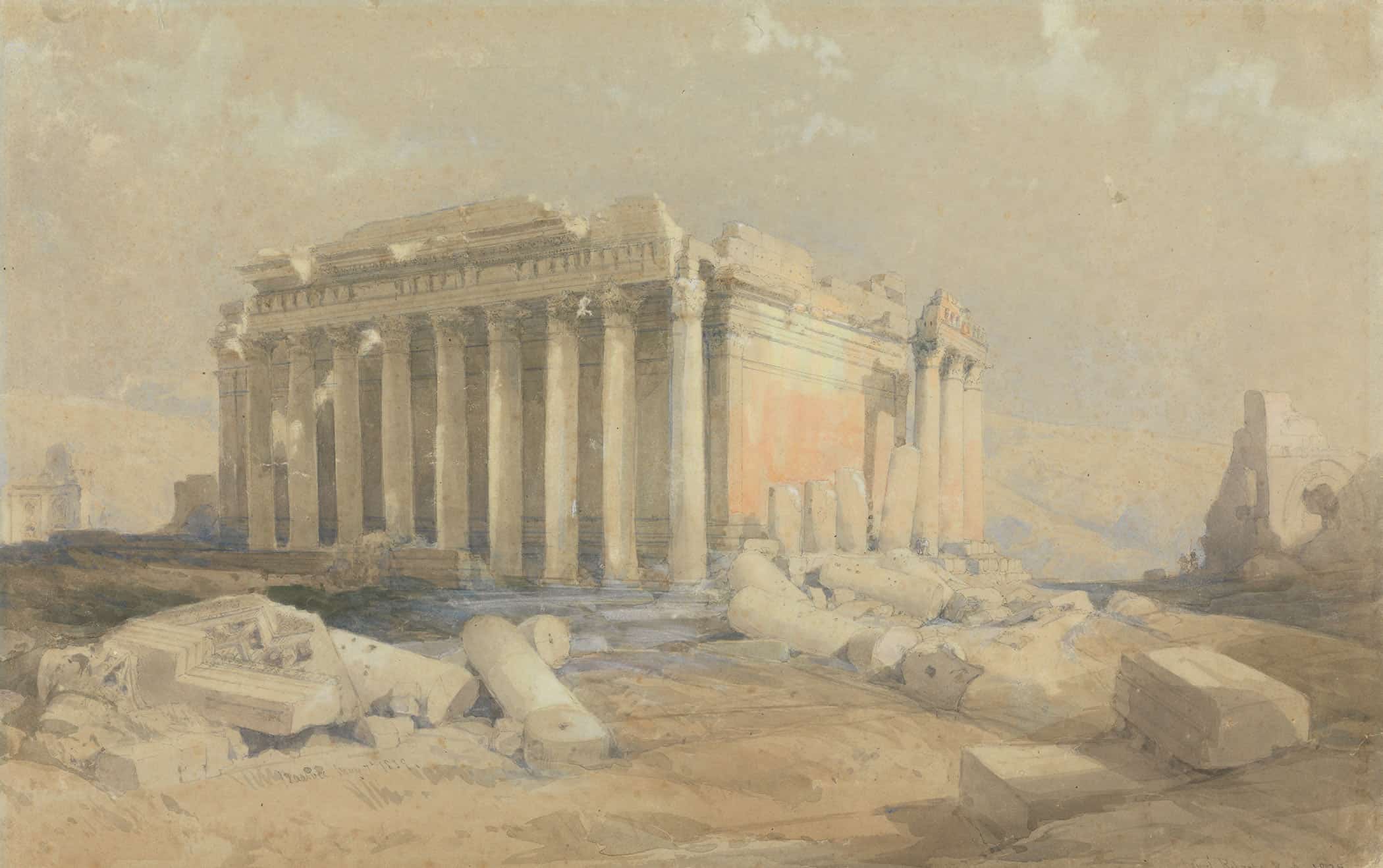 The Temple Of Baalbec by David Roberts - Image 2