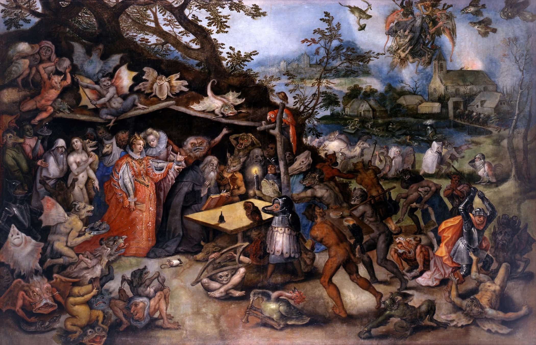The Temptation Of Saint Anthony by Jan Brueghel The Elder - Image 6