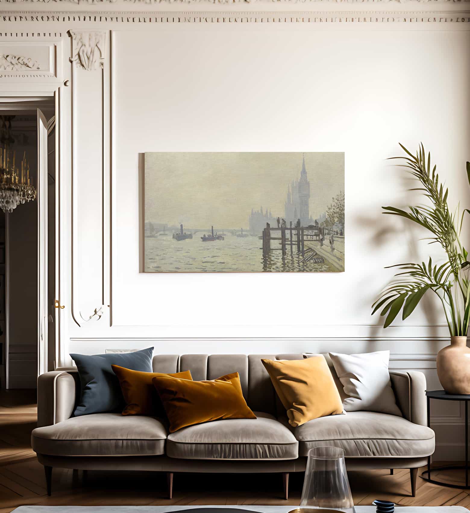 The Thames Below Westminster By Claude Monet - Image 3