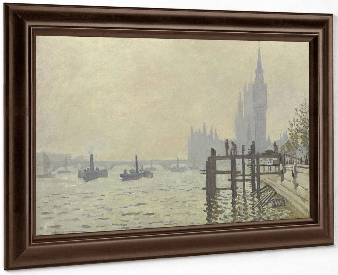 The Thames Below Westminster By Claude Monet - Image 6