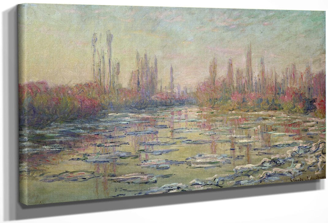 The Thaw On The Seine, Near Vetheuil By Claude Monet