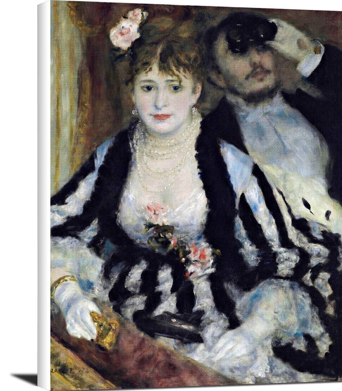 The Theater Box La Loge Painting Auguste Renoir Canvas Art