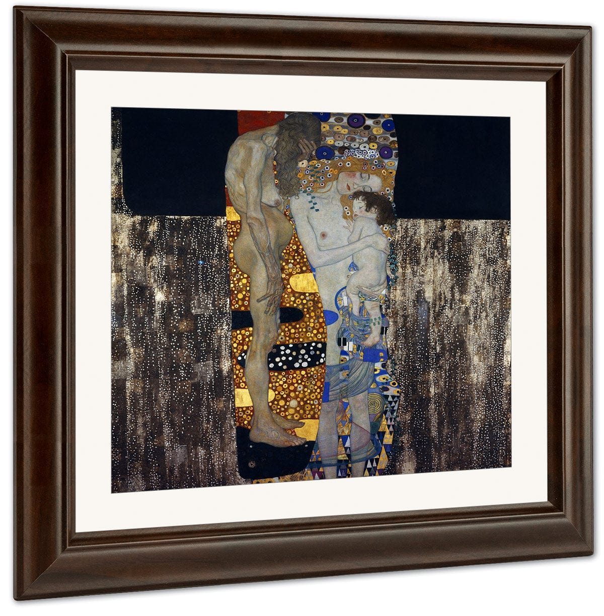 The Three Ages Of Woman 1905 Art Nouveau 180X180Cm Galleria Nazionale Darte Moderna Rome By Gustav Klimt - Image 3