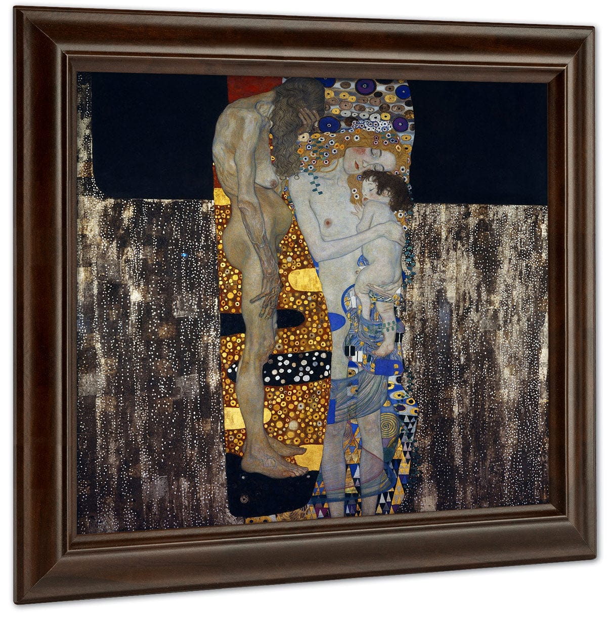 The Three Ages Of Woman 1905 Art Nouveau 180X180Cm Galleria Nazionale Darte Moderna Rome By Gustav Klimt - Image 4