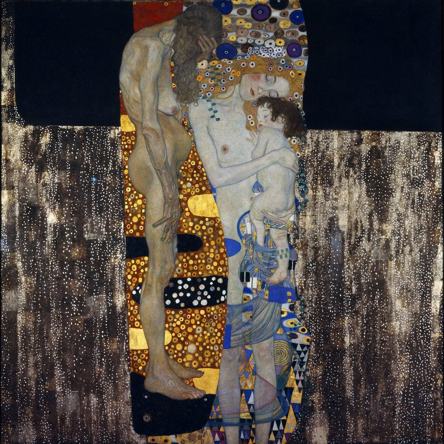 The Three Ages Of Woman 1905 Art Nouveau 180X180Cm Galleria Nazionale Darte Moderna Rome By Gustav Klimt - Image 5