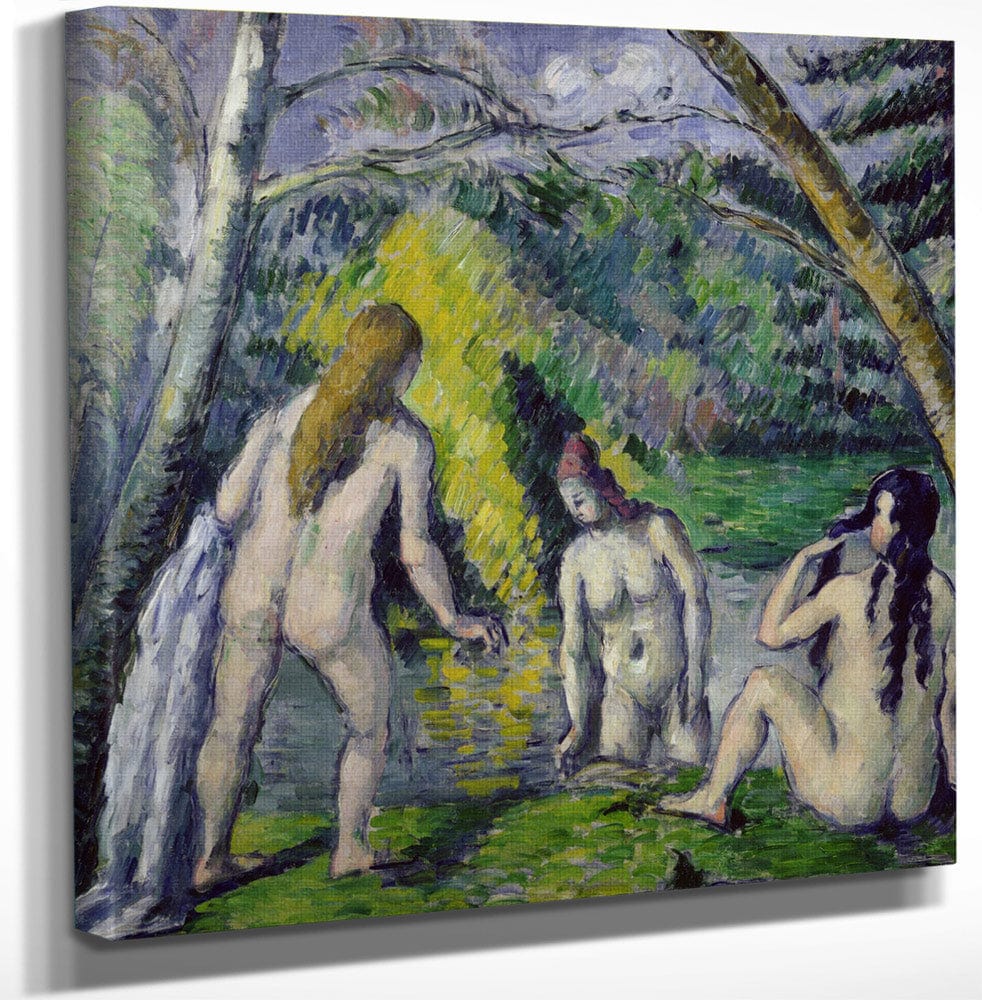 The Three Bathers By Paul Cezanne
