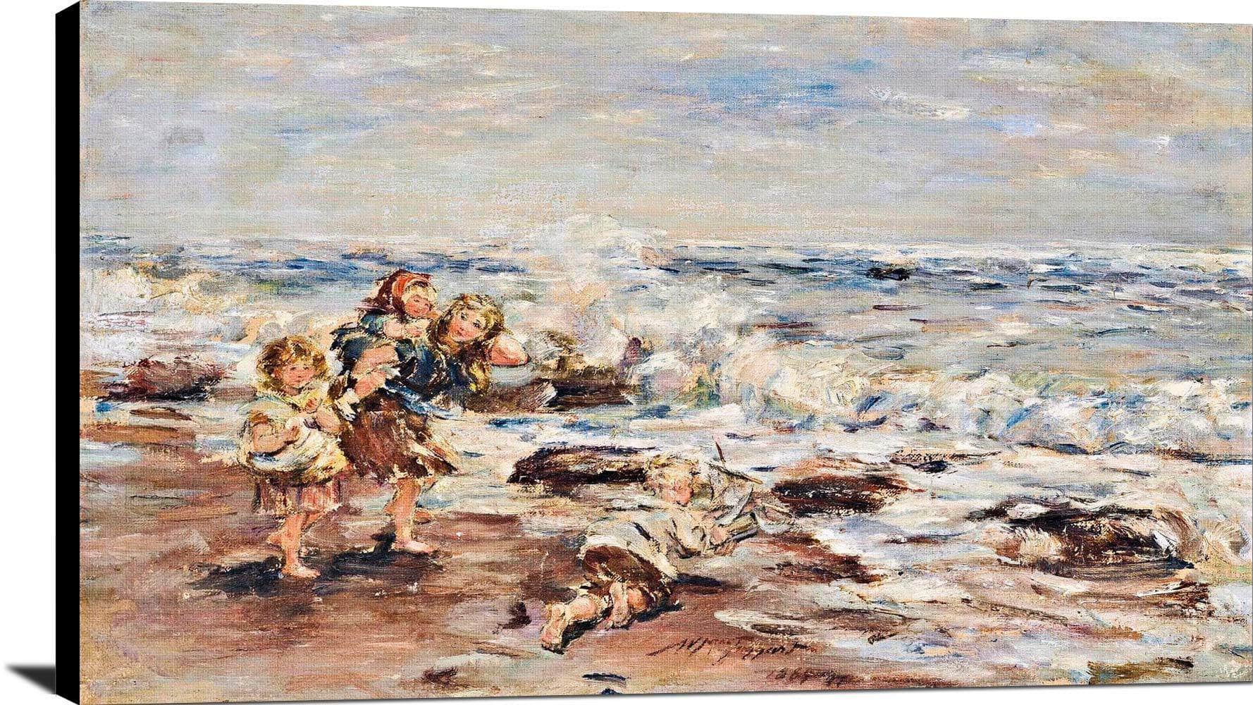 The Toy Boat Painting William Mctaggart Canvas Art - Image 2