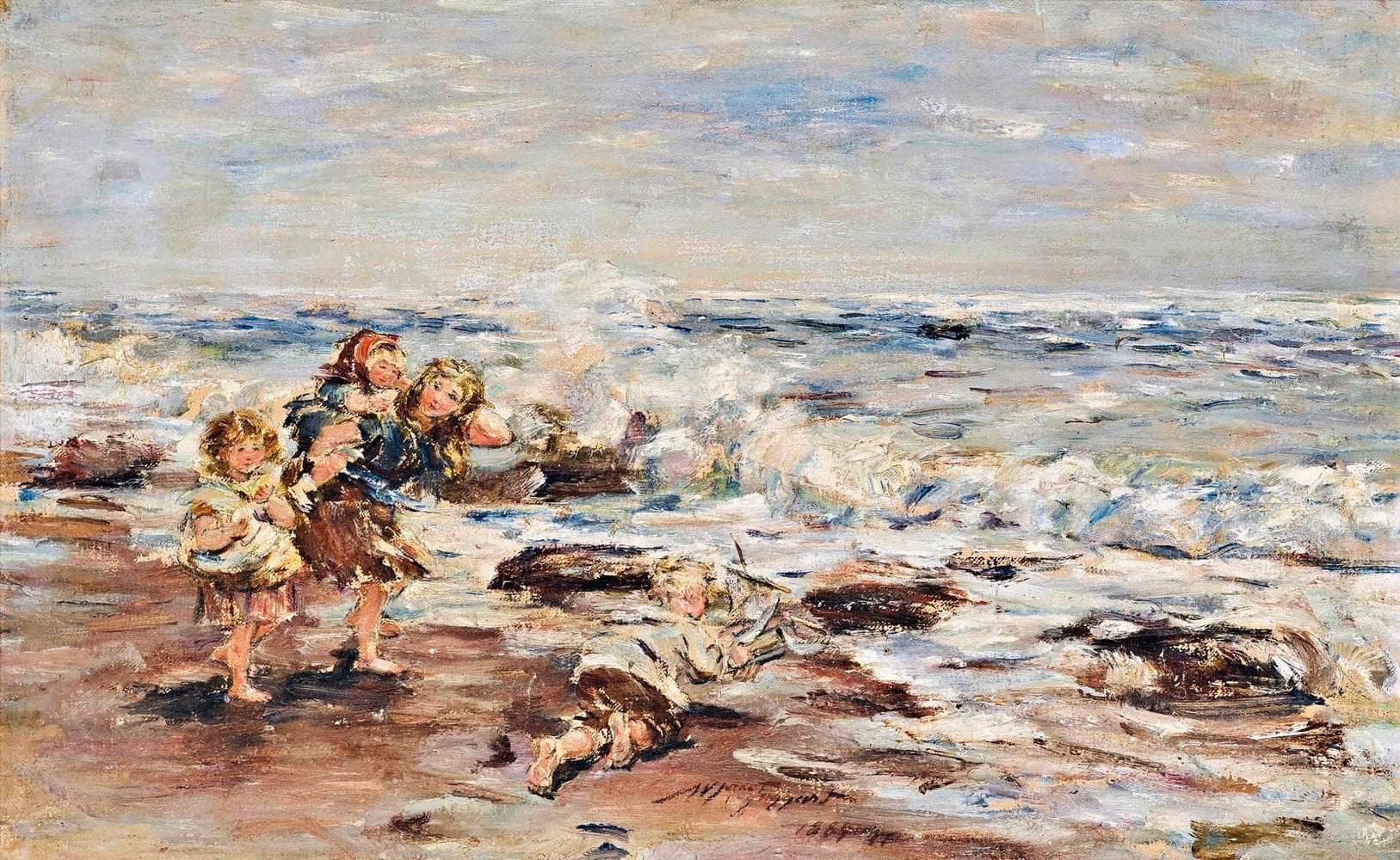 The Toy Boat Painting William Mctaggart Canvas Art - Image 5
