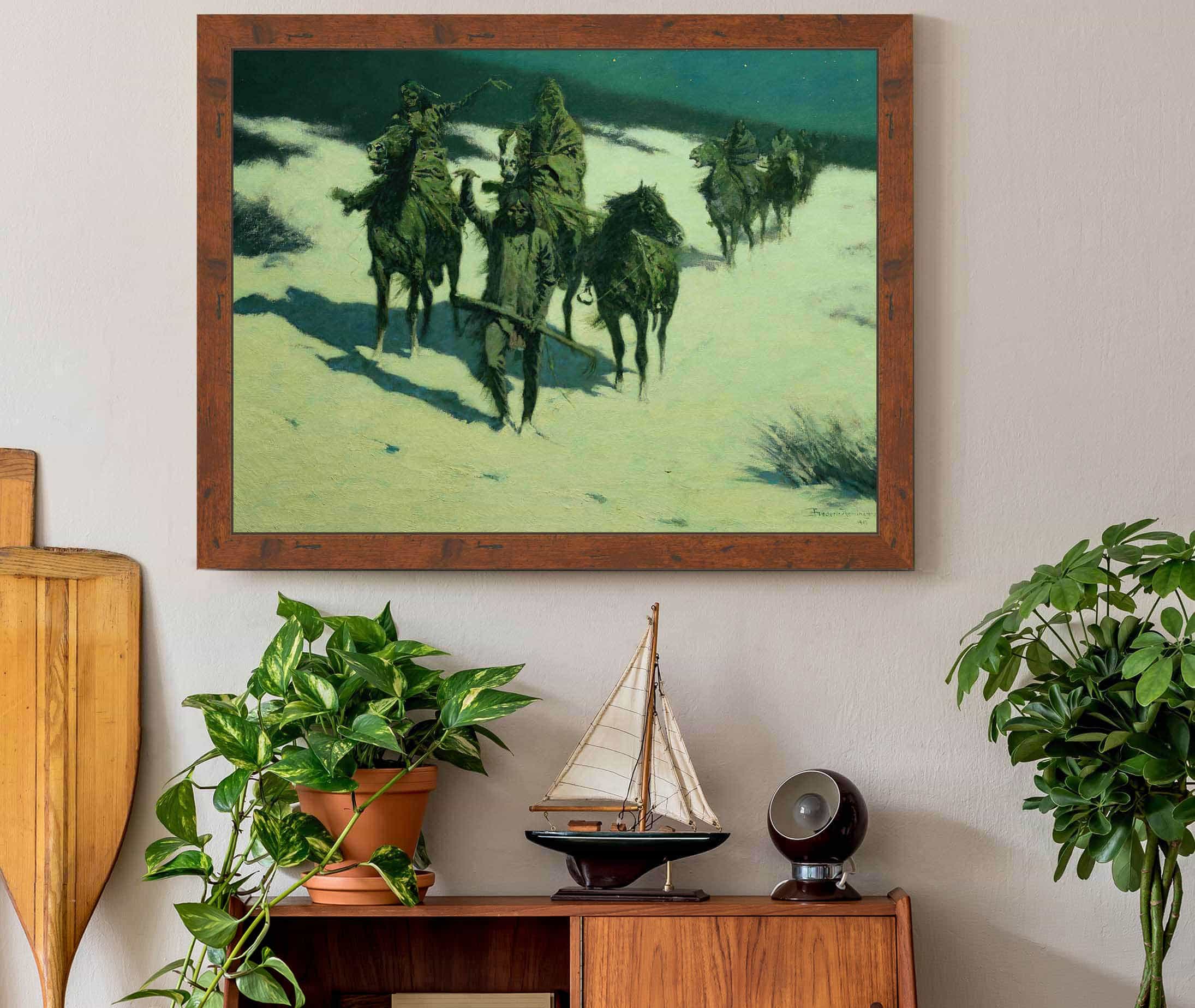 The Trail Of The Shod Horse by Frederic Remington - Image 3