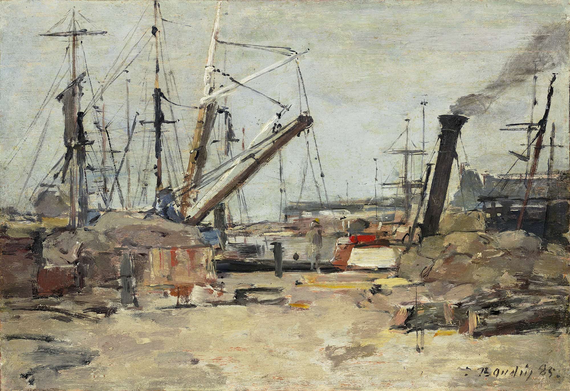 The Trawlers by Eugene Boudin - Image 2