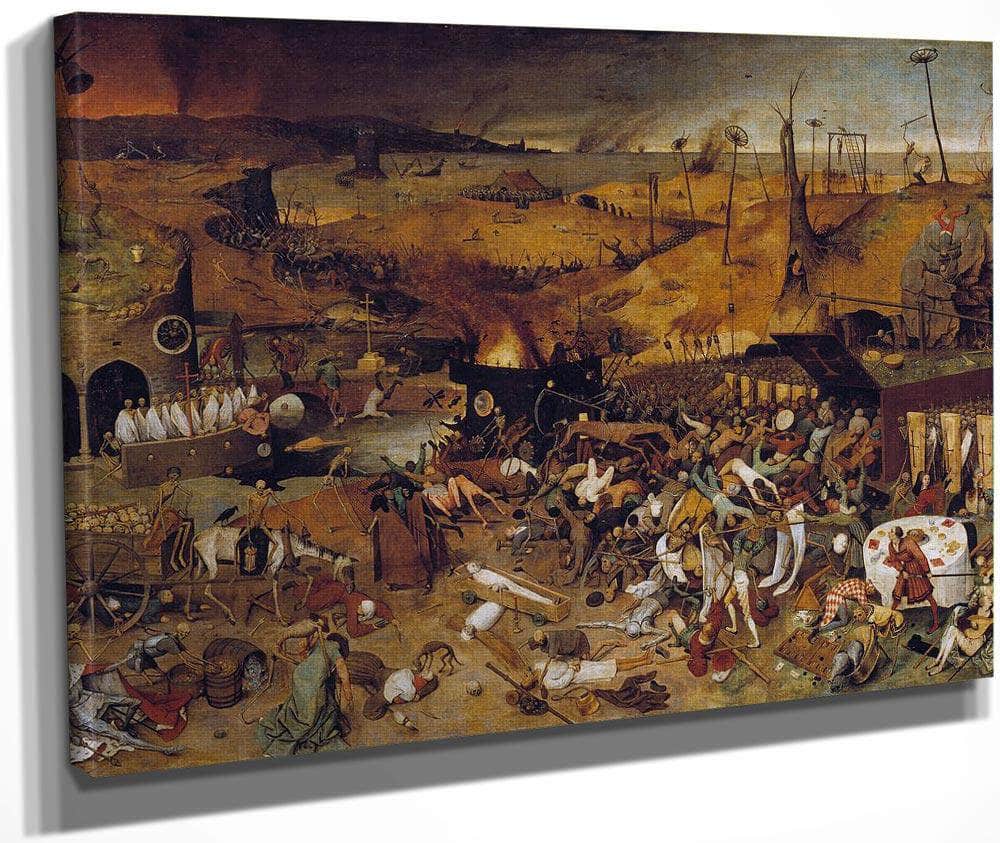 The Triumph Of Death 1562 117X162Cm Museo Del Prado By The Elder
