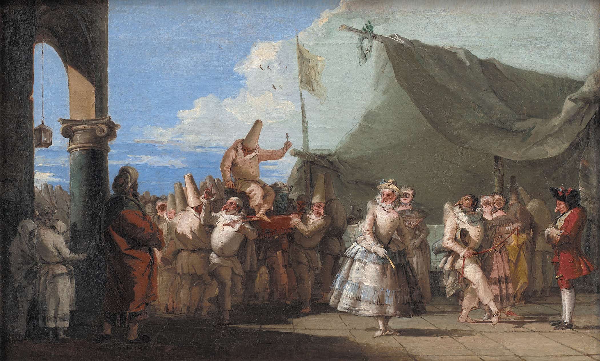 The Triumph Of Pulcinella by Giovanni Domenico Tiepolo - Image 2