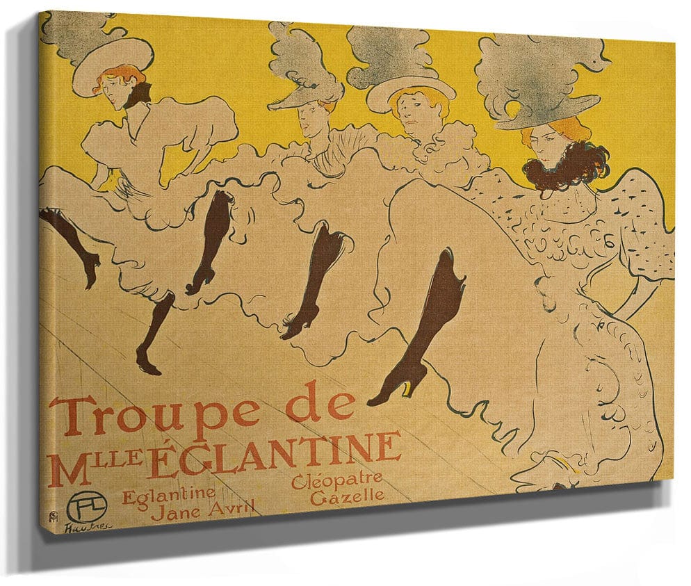 The Troupe Of Mlle Eglantine By Henri Marie Raymond De Toulouse Lautrec Monfa