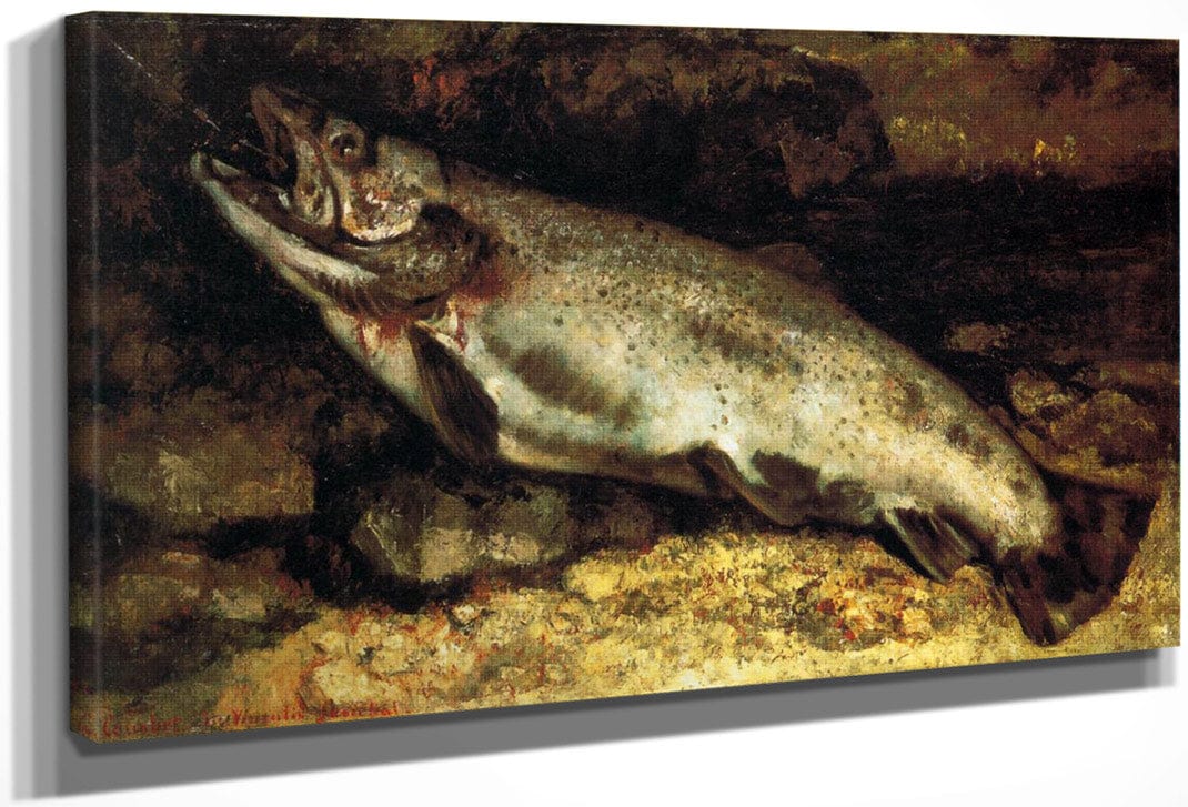 The Trout By Gustave Courbet