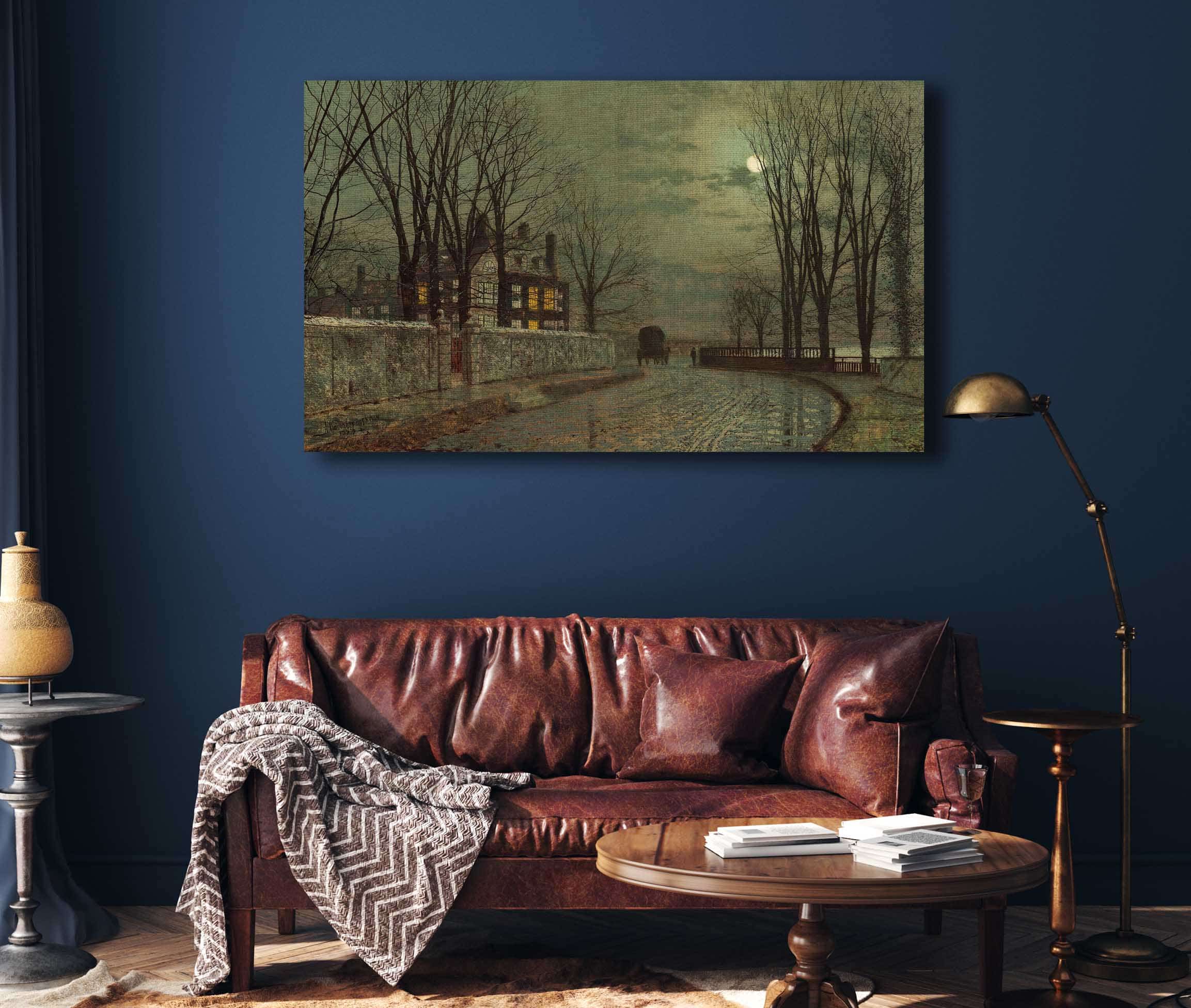 The Turn Of The Road by John Atkinson Grimshaw - Image 4