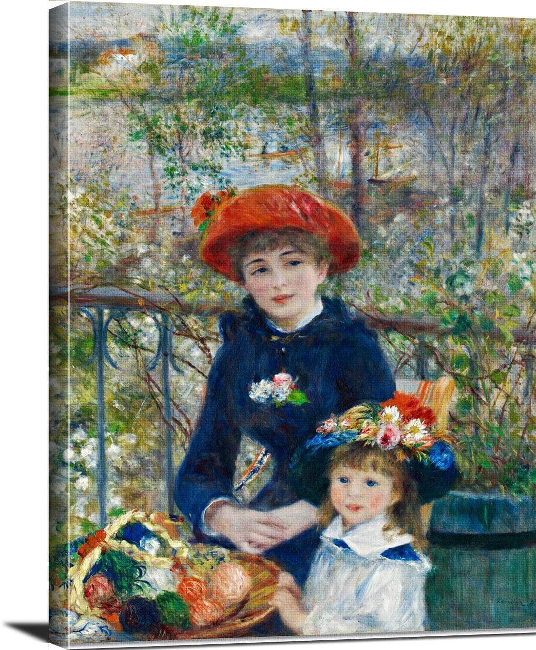 The Two Sisters Painting Auguste Renoir Canvas Art - Image 3