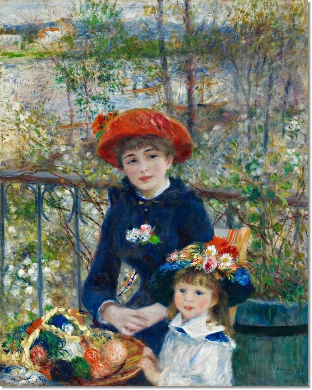 The Two Sisters Painting Auguste Renoir Canvas Art - Image 5