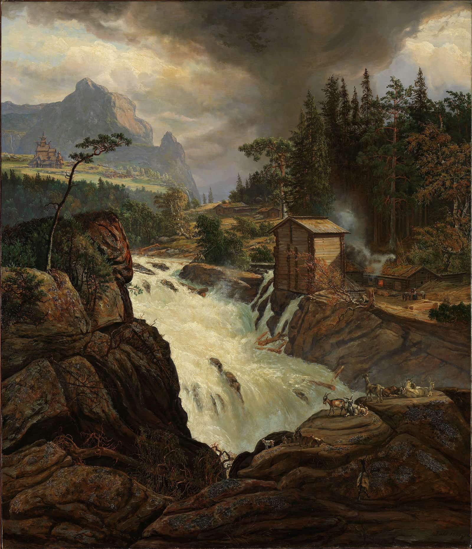 The Upper Falls Of The Labrofoss by Johan Christian Dahl - Image 2