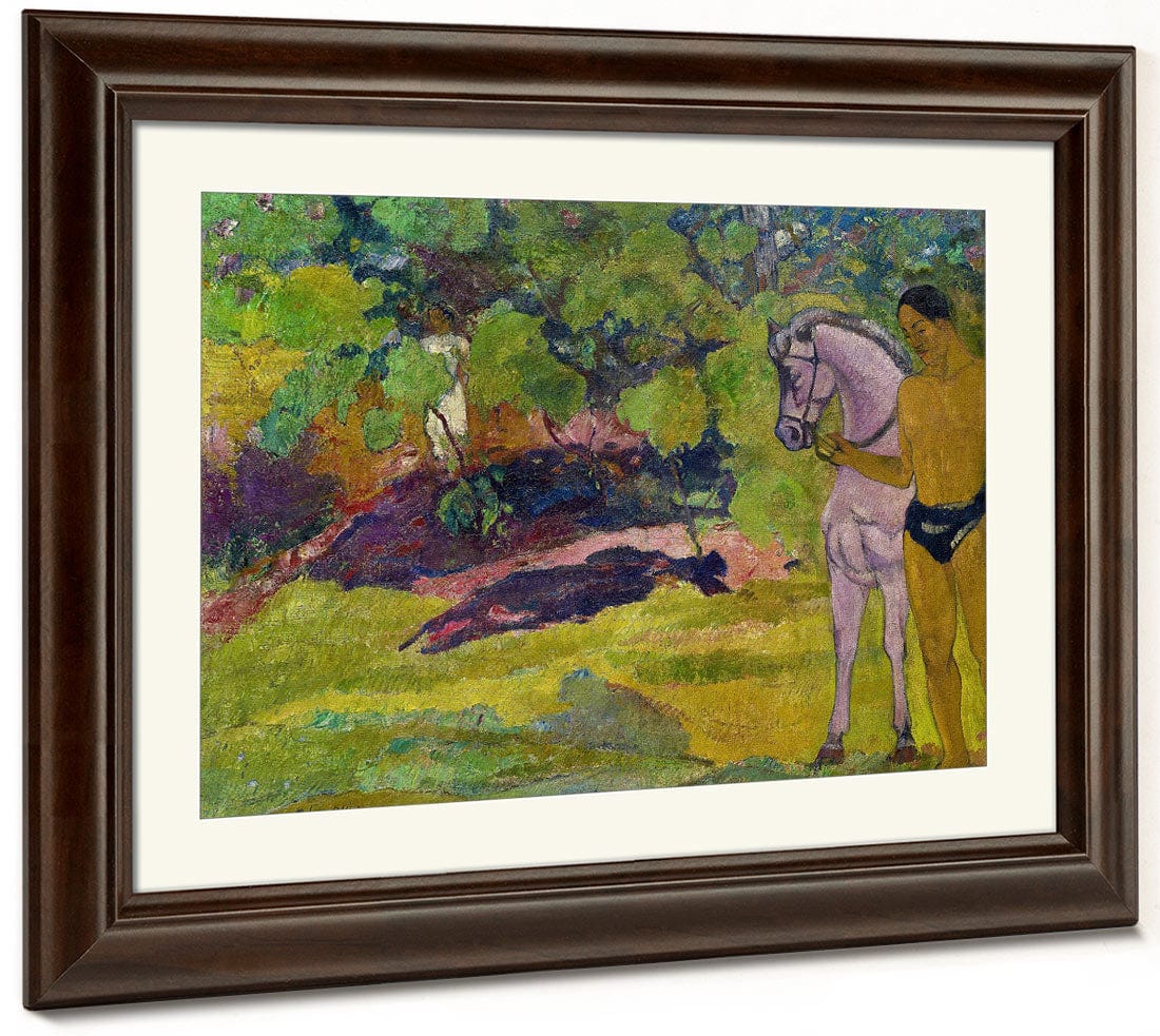 The Vanilla Grove, Man And Horse By Paul Gauguin - Image 3