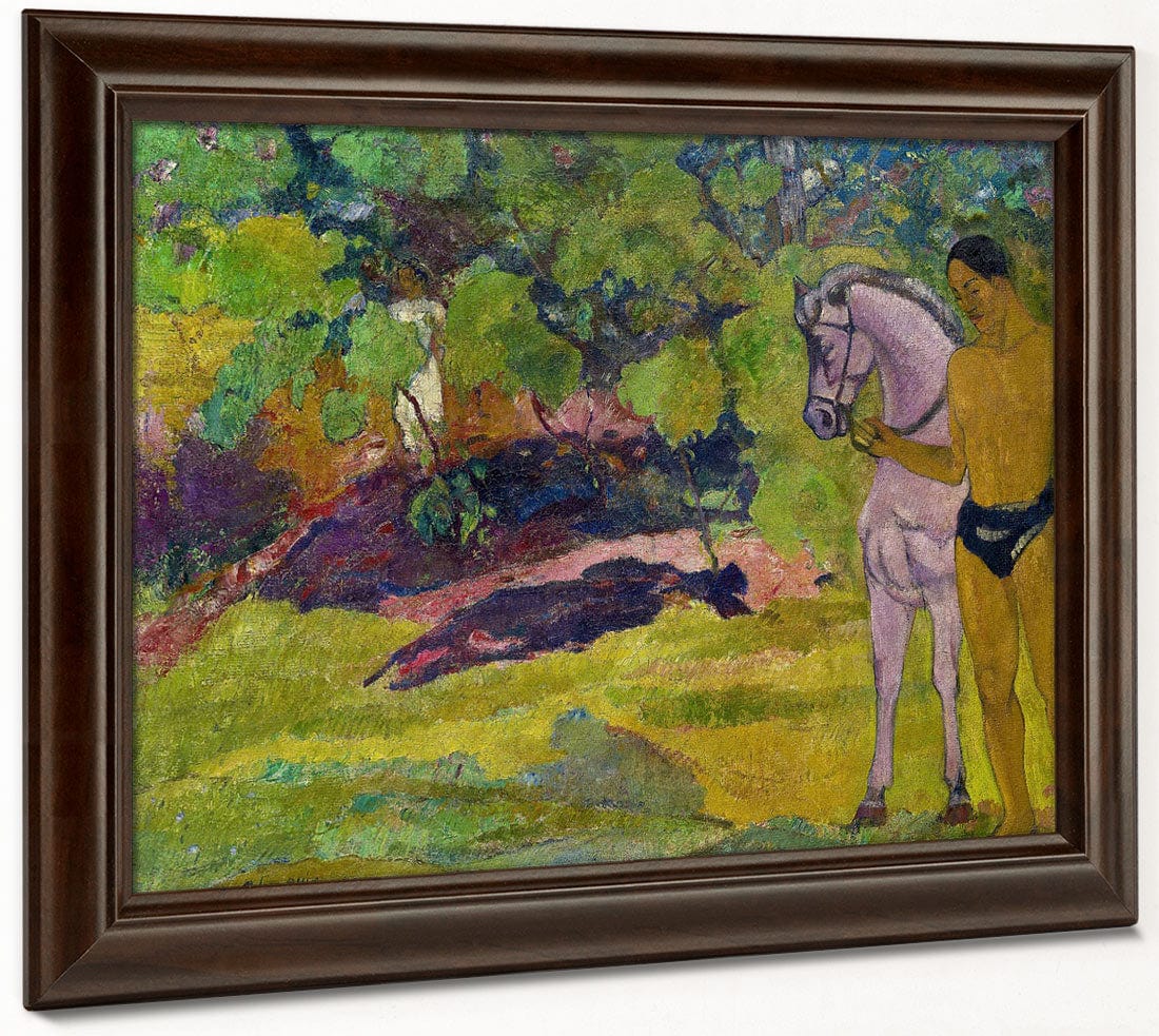 The Vanilla Grove, Man And Horse By Paul Gauguin - Image 4