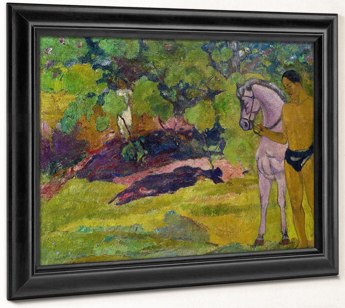 The Vanilla Grove, Man And Horse By Paul Gauguin - Image 6