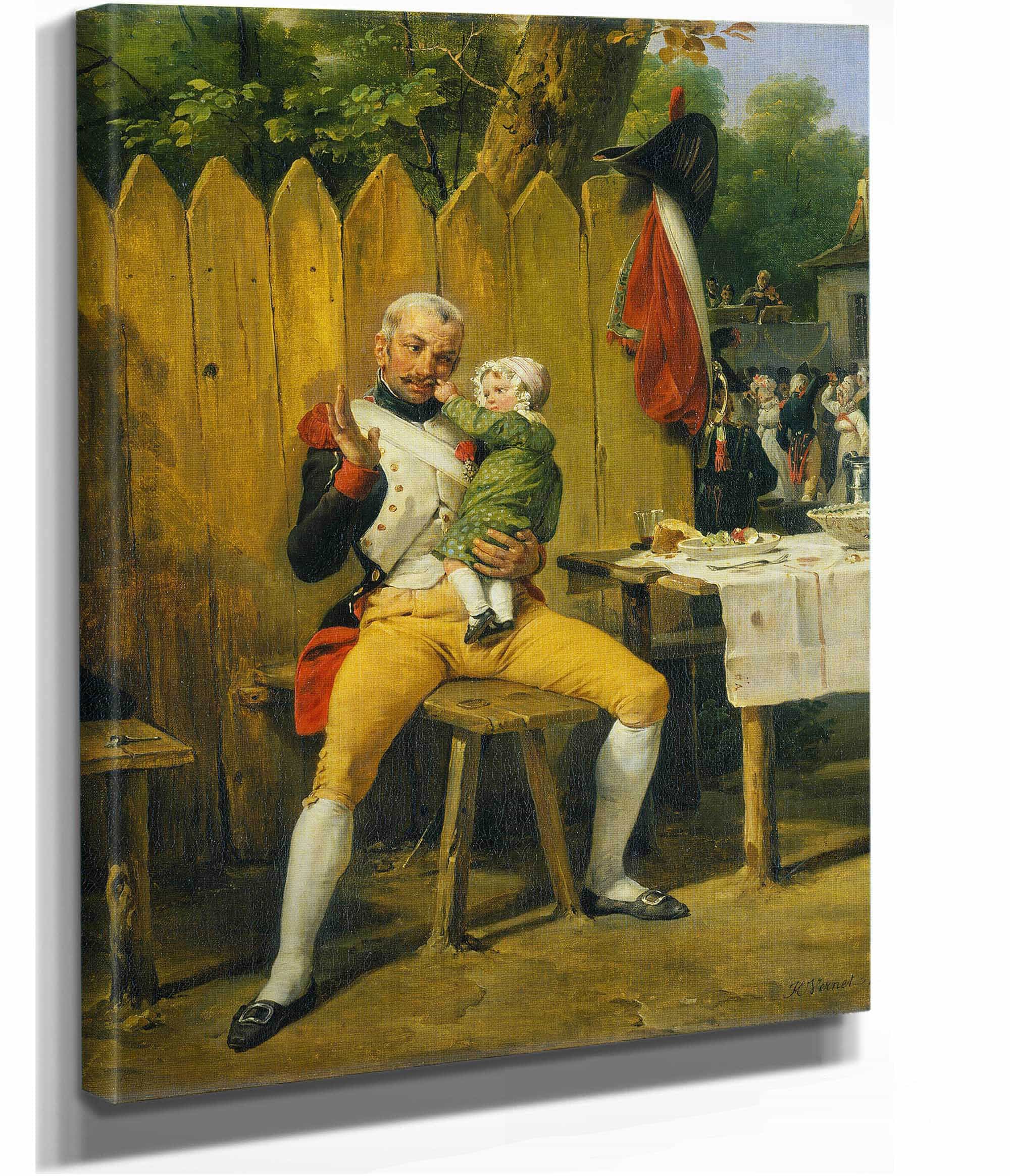 The Veteran At Home by Horace Vernet - Image 2
