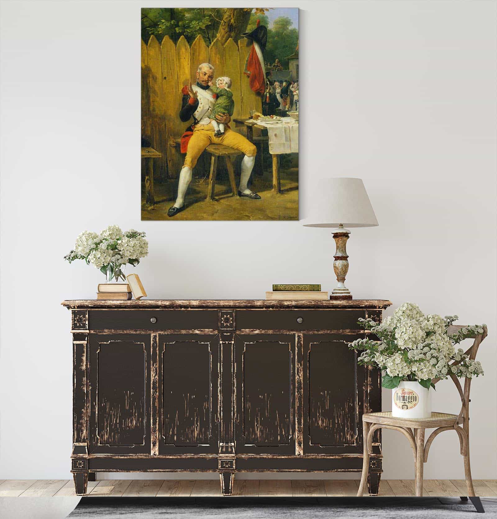The Veteran At Home by Horace Vernet - Image 4